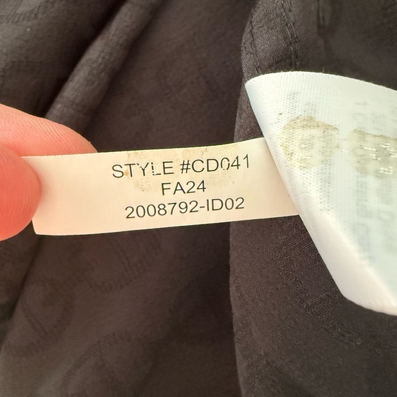 NWT J. Crew Drapey Jacquard-Print Shirt Black - Picture 8 of 8